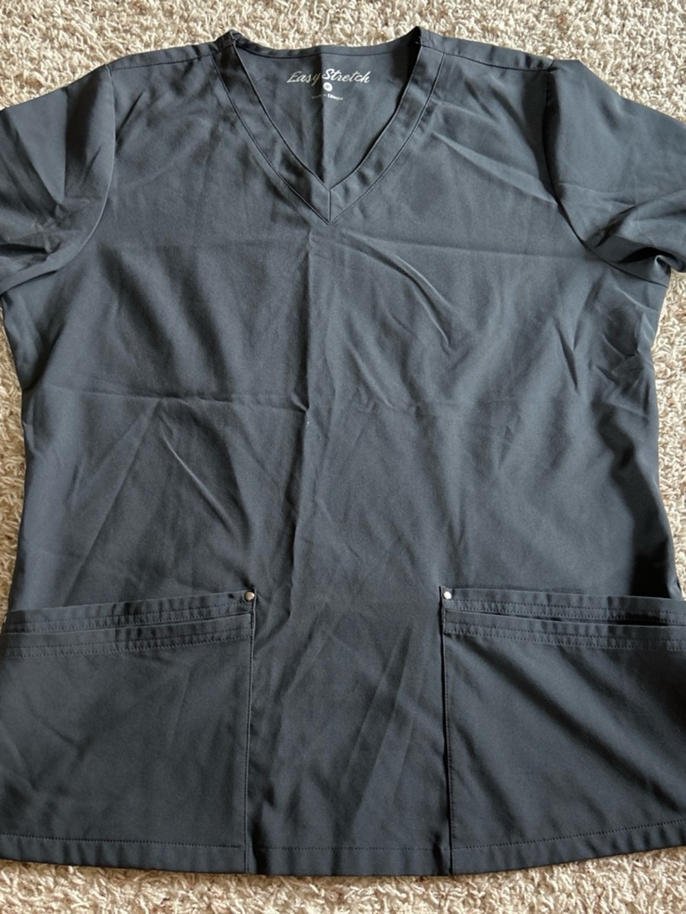Easy Stretch grey scrub top